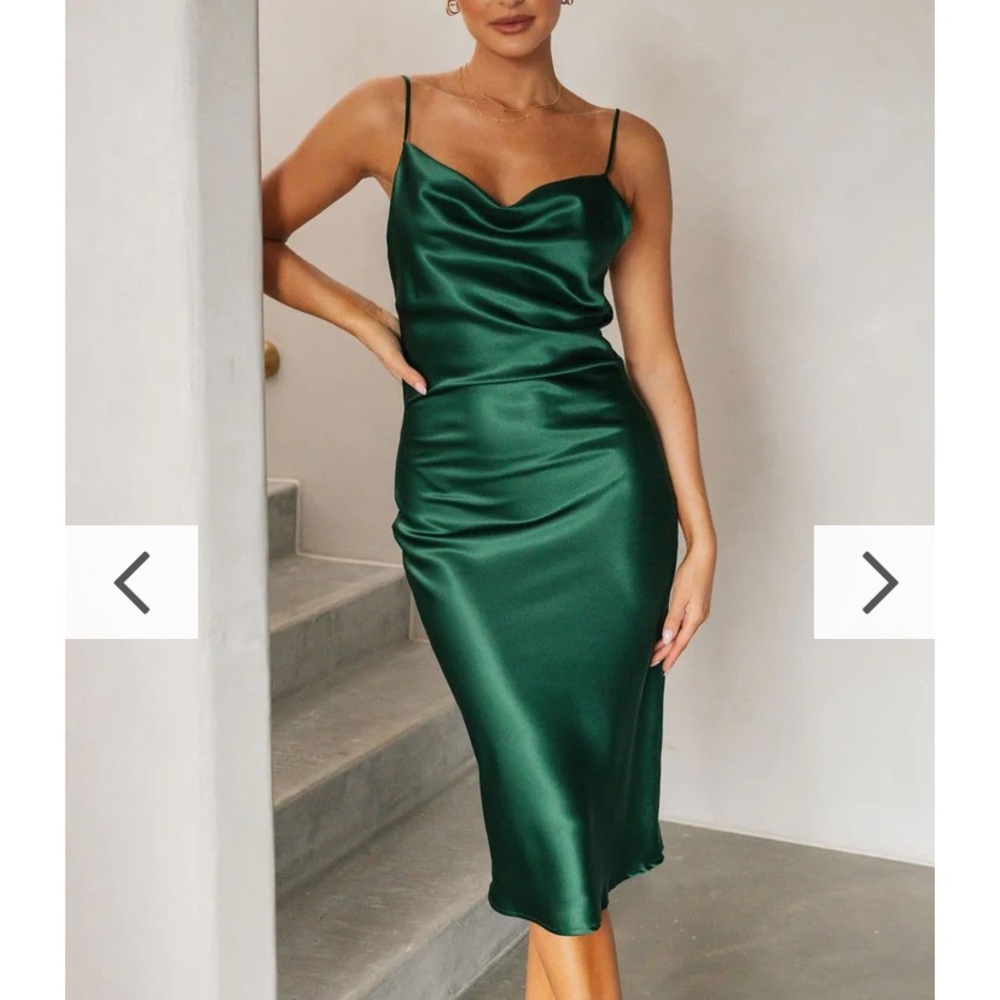 Billy J Green Cowl Neck Dress